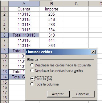 Selecciones múltiples en Excel