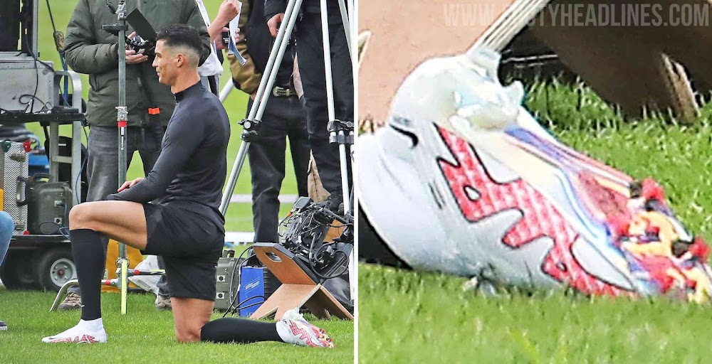 Leaked: Cristiano Ronaldo Wears Never-Seen-Before Nike Boots Filming Nike Ad - Footy Headlines