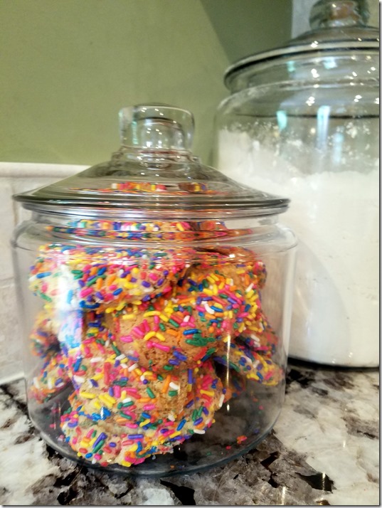 Confetti Cookies in Jar