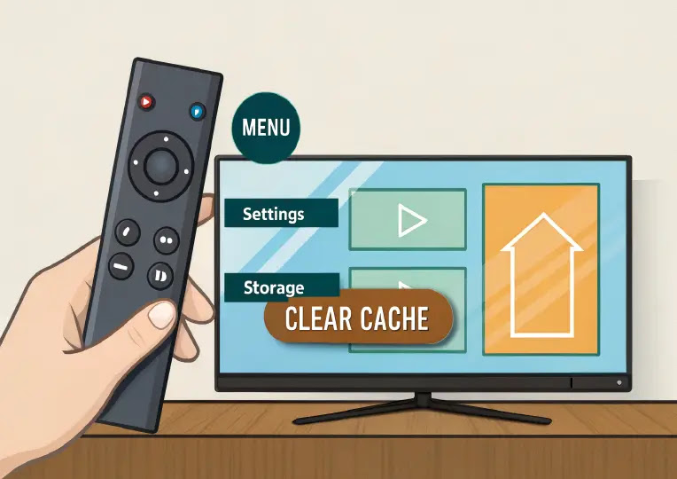 Πώς να καθαρίσετε τη μνήμη cache σε μια smart TV