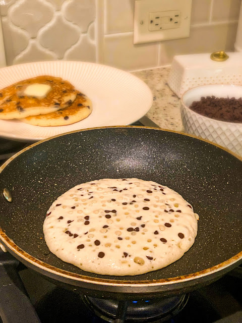 If you want to wow your guest with big smiles on their faces, tell them you are making Chocolate Chip Buttermilk Pancakes for breakfast.