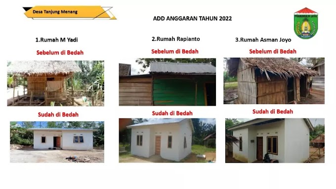 Pembangunan 8 RTLH Desa Tanjung Menang