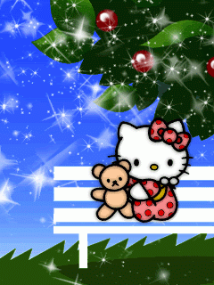 DP BBM Gambar Lucu Bergerak Hello Kitty