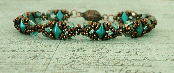 Flower seed bead bracelet - Basic daisy stitch thread pattern - How to make  tutorial - DIY jewelry