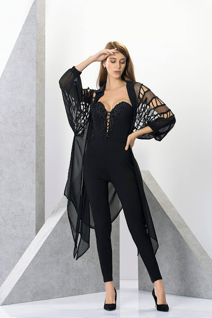 Layer up with a jacket, jumpsuit dress for women