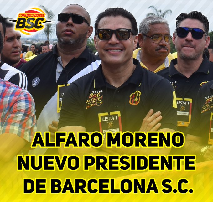 ALFARO MORENO el Nuevo Presidente de BSC