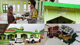 Kapolres Polman Salurkan Bantuan Alat Sholat ke Masjid Tandakan Binuang