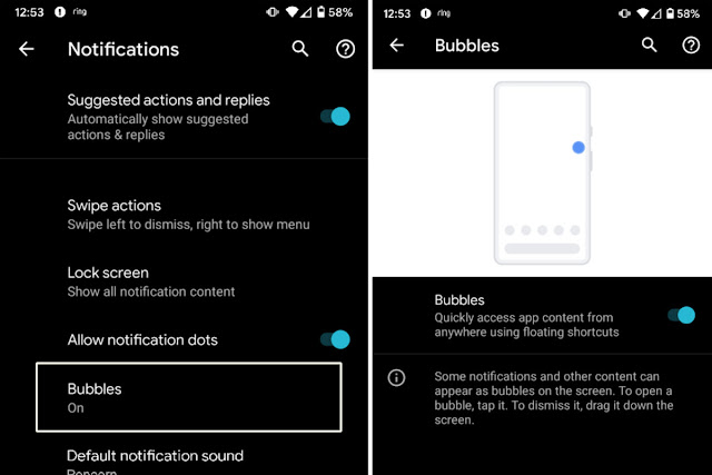 android 10 bubbles