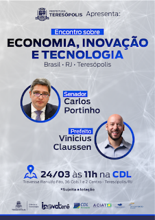Teresópolis promove Encontro sobre Economia, Inovação e Tecnologia nesta sexta, 24