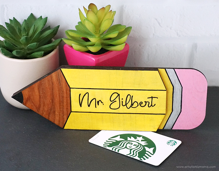 Teacher Appreciation Pencil Gift Card Holder