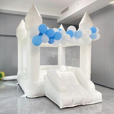 white bounce house