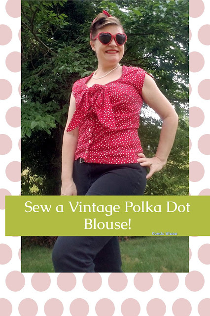 how to sew a vintage pinup style short sleeve blouse