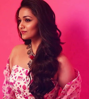 Keerthy Suresh in Pink Dress for LAMORE Magazine Cover Page Photo Shoot