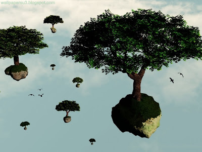 Trees 3D Standard Resolution Wallpaper