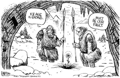 al gore and global warming ice aged political cartoon