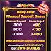 Laging Panalo sa JOY 7: Daily First Manual Deposit Bonus