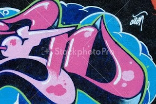 Graffiti Letter D Bubble