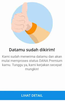 data daftar dana premium terkirim