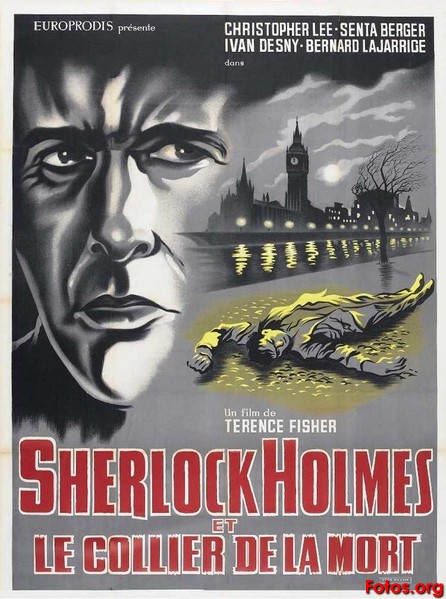 Resultado de imagen de Sherlock Holmes y el collar de la muerte (1962), de Terence Fisher y Frank Winterstein.