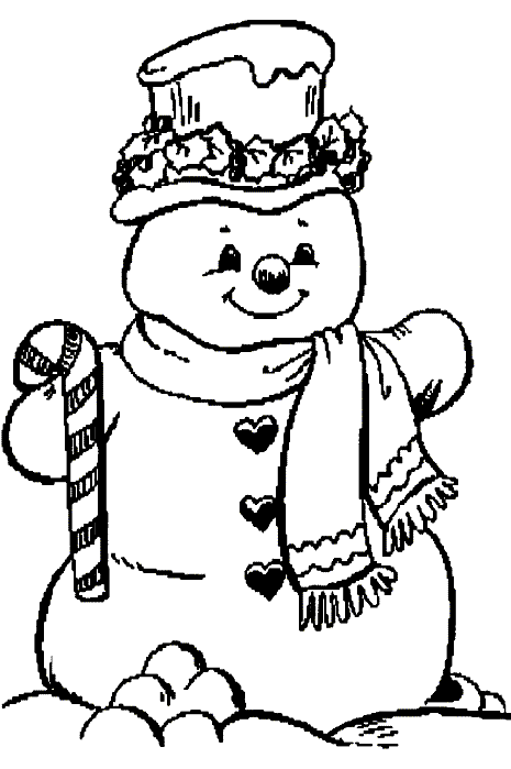 Download Coloring Pages: Christmas Snowman Coloring Pages Free and ...