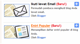 Cara Menambah Gadget Dasar  Untuk  Blog