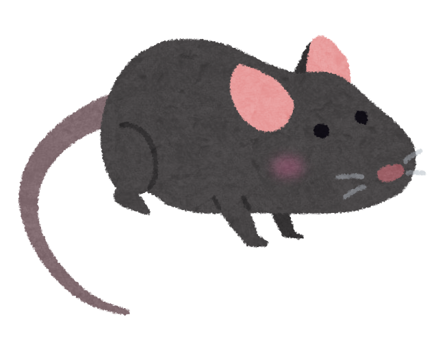 黒いマウス ハツカネズミのイラスト かわいいフリー素材集 いらすとや