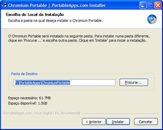 Chromium instalação