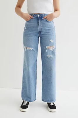H&M Wide High Jeans