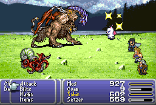 Mog performs one of his Dances in Final Fantasy VI.