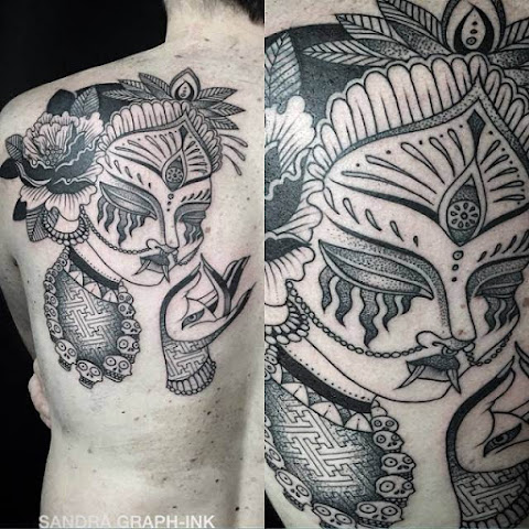 Fierce Kali Tattoos - Dotwork by Sandra GRAPH-ink