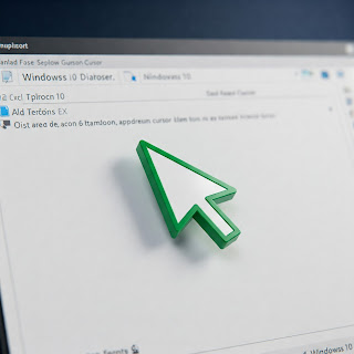 Green Apparatus Cursor for Windows 10