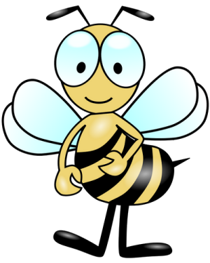 abeille souriante (dessin)