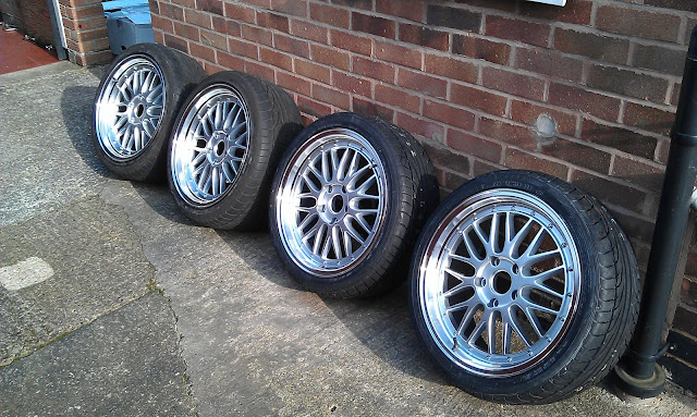 BBS LM Le-Mans 18" staggered alloy wheels with Falken FK452 tyres