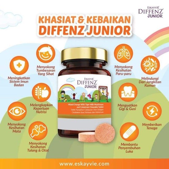 diffenz junior, eskayvie diffenz junior, khasiat diffenz junior