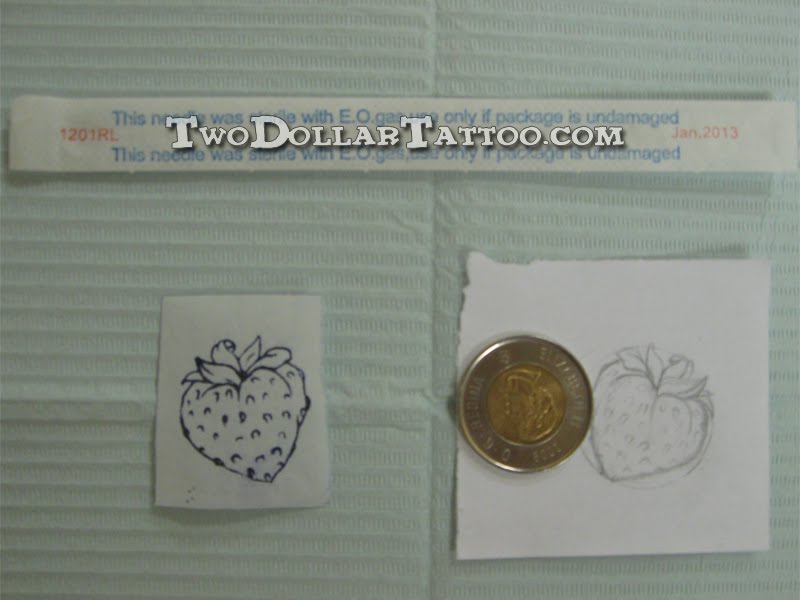 Two Dollar Strawberry Tattoo