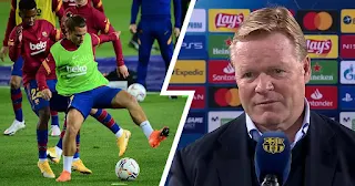 Barcelona boss Koeman reveals reason behind Griezmann's absence vs Ferencvaros and his place in upcoming El Clasico