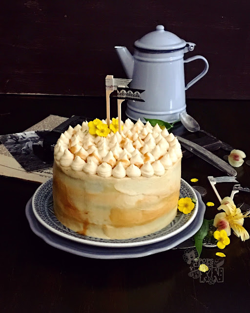 tarta de chocolate y caramelo