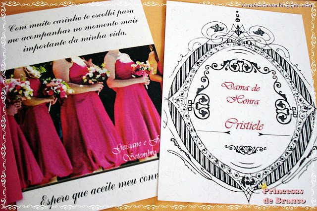 Convite para Bridesmaids damas de honra