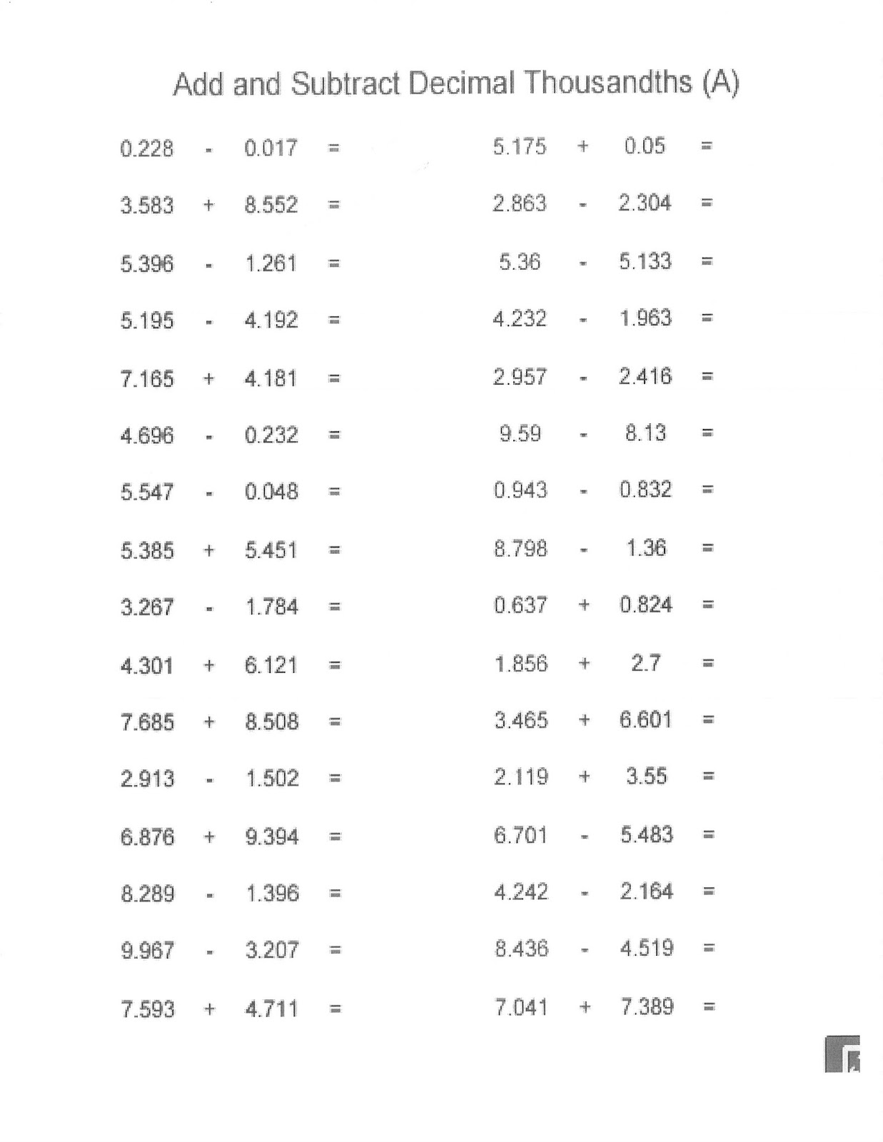 Adding And Subtracting Decimals Games 6th Grade  mrs white s 6th grade math blog review adding 