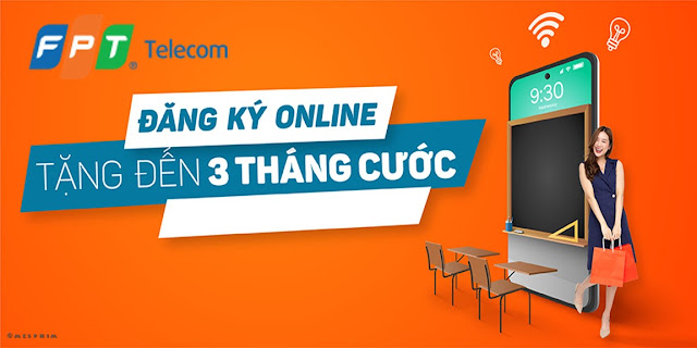 Đăng ký online combo Internet & Truyền hình FPT được tặng 3 tháng cước