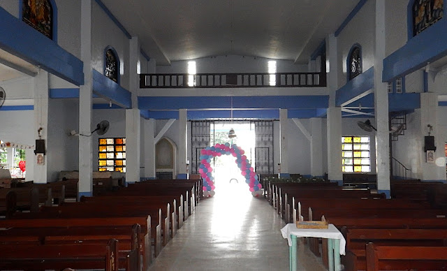 priest's view (altar to entrance) of Our Lady of the Immaculate Conception Parish Church, Burauen