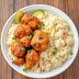 Vegetarian Halal Cart-Style Chick'n and Rice