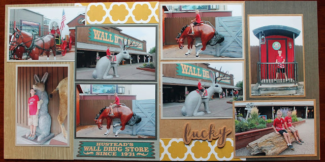 Wall Drug Scrapbook Page Layout South Dakota