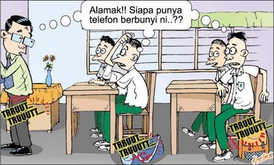 Kumbang Jingga: Koleksi-koleksi kartun Lawak Di Sekolah