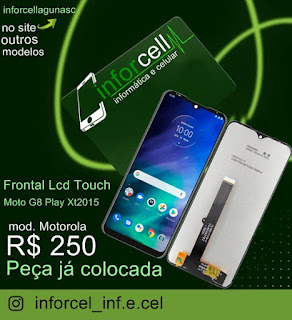 Tela Frontal Lcd Touch Compatível Moto G8 Play Xt2015