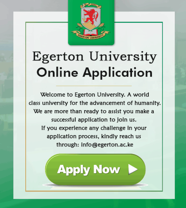 Egerton University January Intake 2024: Apply Online Now!