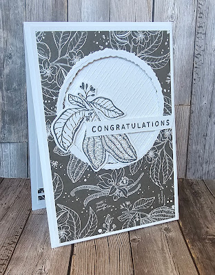 Lovely and Sweet stampin up congratulations pattern paper appature card