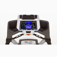 2014 Nautilus T616 console, image, with dual track blue backlit display, Bluetooth, 26 programs, 4 user profiles
