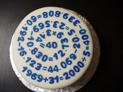 40th Birthday Cakes on 40th Birthday Equation Cake