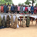 Police parade 93 suspected kidnappers on Kaduna-Abuja road